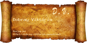 Dobray Viktória névjegykártya