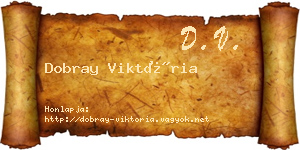 Dobray Viktória névjegykártya