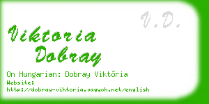 viktoria dobray business card